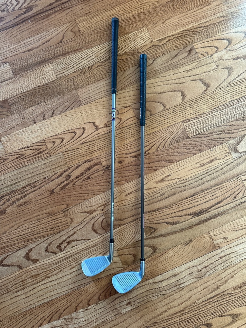 Kids Golf Irons - Black Grips with Silver Heads